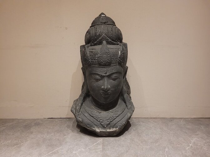 Buddha-Kopf – 110 cm – Schwarz – BB2499-06.1