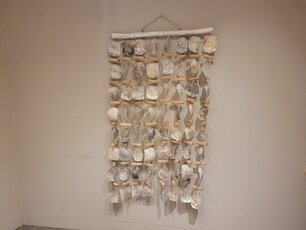 Fensterdekoration – Austernschalen – 80 x 150 cm