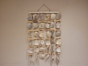 Fensterdekoration – Austernschalen – 60 x 100 cm