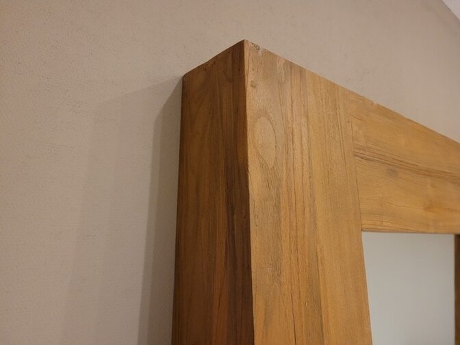 Standspiegel 140 x 200 cm – Natural – Teak