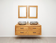 Waschtisch-Set 140 cm - Teak natur