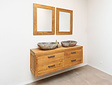 Waschtisch-Set 140 cm - Teak natur