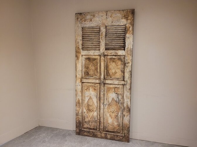 Alte indonesische Tür 90 x 200 cm – EA2464-04