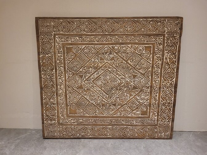 Wanddekoration mit Holzschnitzerei 130 x 120 cm – SKA24106-06
