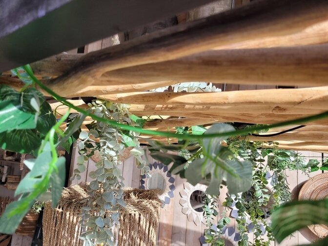 Holzrahmen mit Ästen für Deckendekoration – 150 x 250 cm