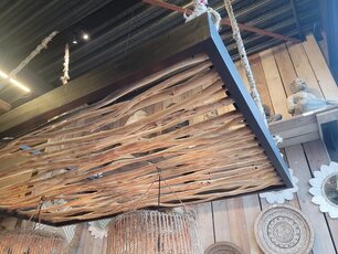 Holzrahmen mit Ästen für Deckendekoration  – 120 x 200 cm