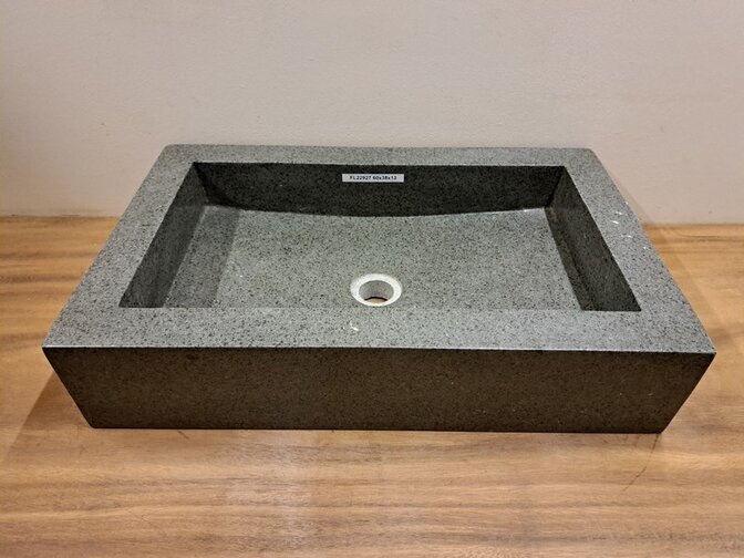 Natursteinwaschbecken – 60 x 38 x 13 cm – FL22927