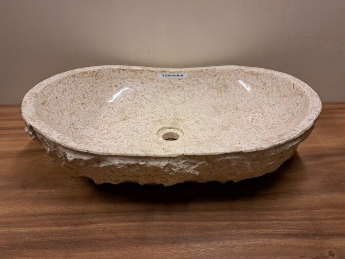 Marmor-Waschbecken – oval – 60 x 44 x 15 – FL22944