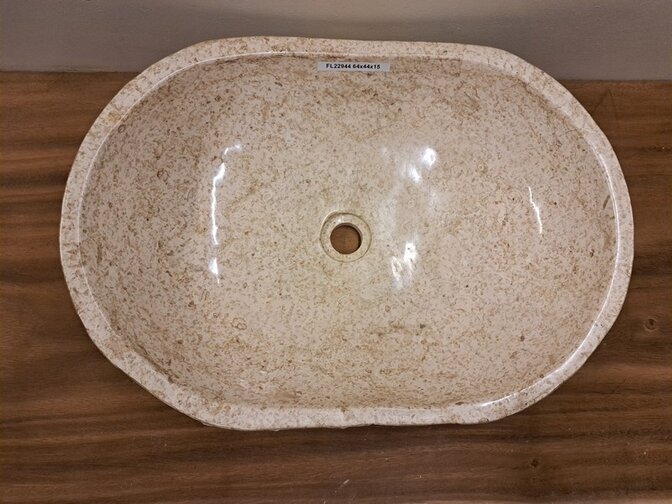 Marmor-Waschbecken – oval – 60 x 44 x 15 – FL22944