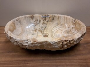 Onyx-Waschbecken – oval – 62 x 42 x 15 cm – FL22945