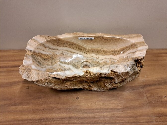 Onyx-Waschbecken – 60 x 32 x 15 cm – FL22954