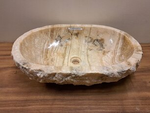 Onyx-Waschbecken – oval – 62 x 43 x 15 cm – FL22955