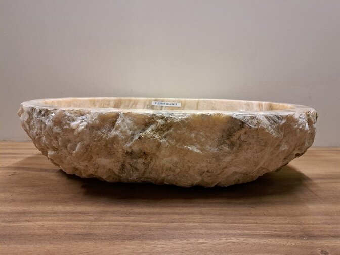 Onyx-Waschbecken – oval – 62 x 43 x 15 cm – FL22955