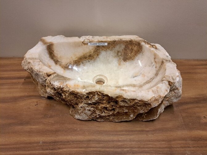 Onyx-Waschbecken – 62 x 37 x 15 cm – FL22958