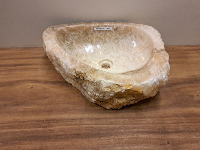 Onyx-Waschbecken – 52 x 42 x 15 cm – FL22959
