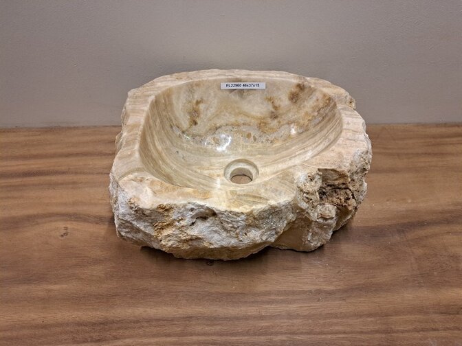 Onyx-Waschbecken – 46 x 37 x 15 cm – FL22960
