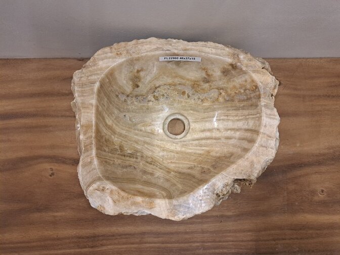 Onyx-Waschbecken – 46 x 37 x 15 cm – FL22960