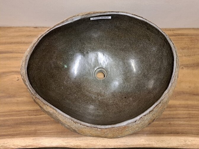 Naturstein-Waschbecken – 64 x 54 x 25 cm – FL22965