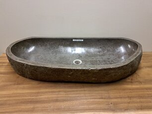 Naturstein-Waschbecken – 95 x 41 x 15 cm – FL22974
