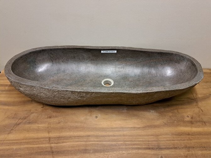 Naturstein-Waschbecken – 92 x 34 x 15 cm – FL22980