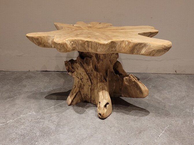 Couchtisch aus Wurzelholz 80x70x43 cm - SR2461-08