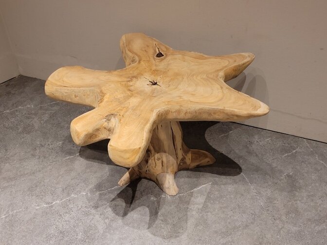 Couchtisch aus Wurzelholz 80x76x44 cm - SR2461-12