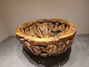 Übertopf aus Teakwurzelholz – 60 x 40 cm