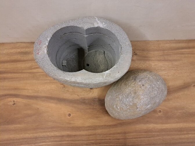 Natursteinlampe – 30 cm hoch