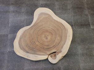 Baumstamm-Tischplatte rund 105/110x7cm AG01-924