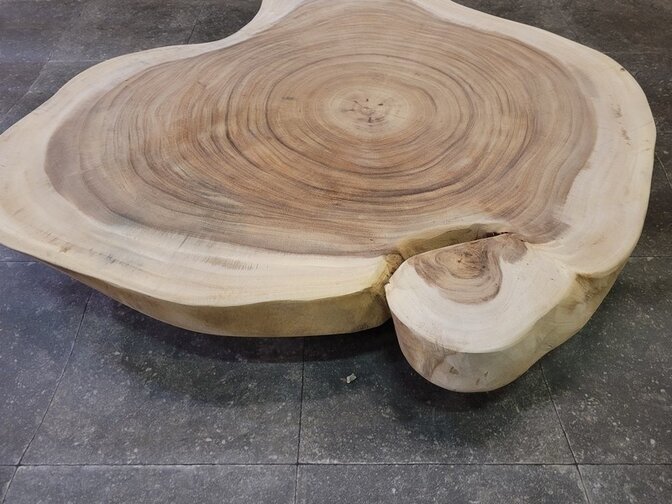 Baumstamm-Tischplatte rund 105/110x7cm AG01-924