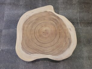 Baumstamm-Tischplatte rund 90/95x7cm AG03-924