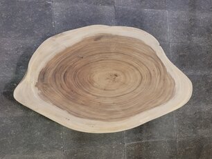 Baumstamm-Tischplatte rund 90/90x7cm AG04-924
