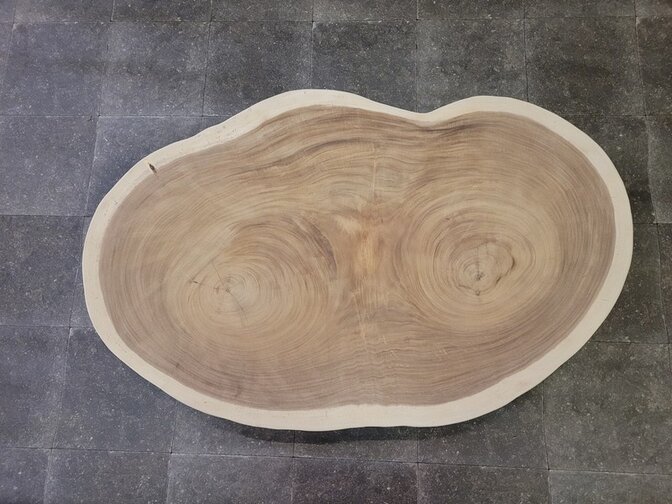 Baumstamm-Tischplatte rund 90/140 cm AG16-924