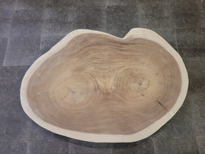 Baumstamm-Tischplatte rund 90/135 cm AG19-924