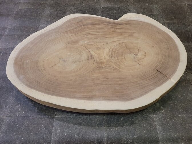 Baumstamm-Tischplatte rund 90/135 cm AG19-924