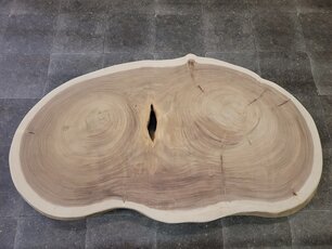 Baumstamm-Tischplatte rund 85/150 cm AG20-924