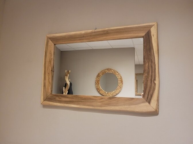 Spiegel rustikal oval 80 x 120 cm