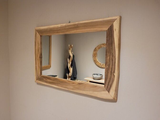 Spiegel rustikal oval 80 x 120 cm