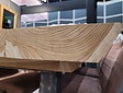 Teak-Baumstamm-Tischplatte für Outdoor 90 x 200 cm