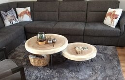 Baumstamm Couchtisch