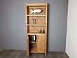 Teak boekenkast 85x40x215cm - Naturel