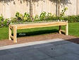 Teak-Parkbank Napoli ohne Rückenlehne 200 cm