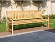 Bergamo Teak-Gartenbank 215 cm mit Rückenlehne