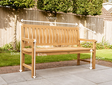 Teak-Gartenbank Bergamo 150 cm mit Rückenlehne