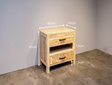 Badezimmerschrank Teak 80 x 45 x 85 cm – White Wash