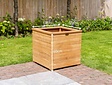 Teak-Pflanzkübel 60 x 60 x 60 cm