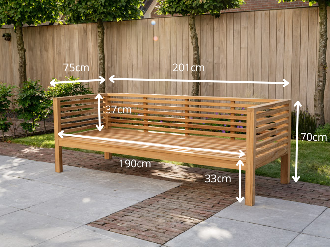 Teak-Loungesofa Palermo
