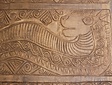 Couchtisch mit Holzschnitzerei – 70x200x50cm
