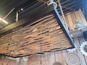 Holzrahmen mit Ästen für Deckendekoration  – 120 x 200 cm