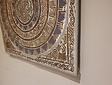 Wanddekoration mit Holzschnitzereien  100 x 100 cm